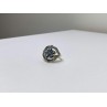 925 Sterling Silver Blue Topaz & Marcasites Ring Size 8