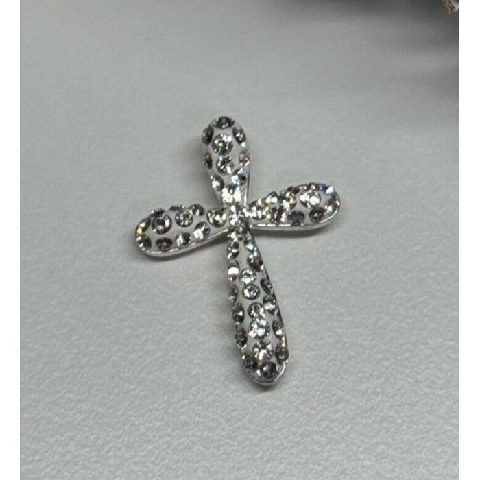 925 Sterling Silver CZ Cross