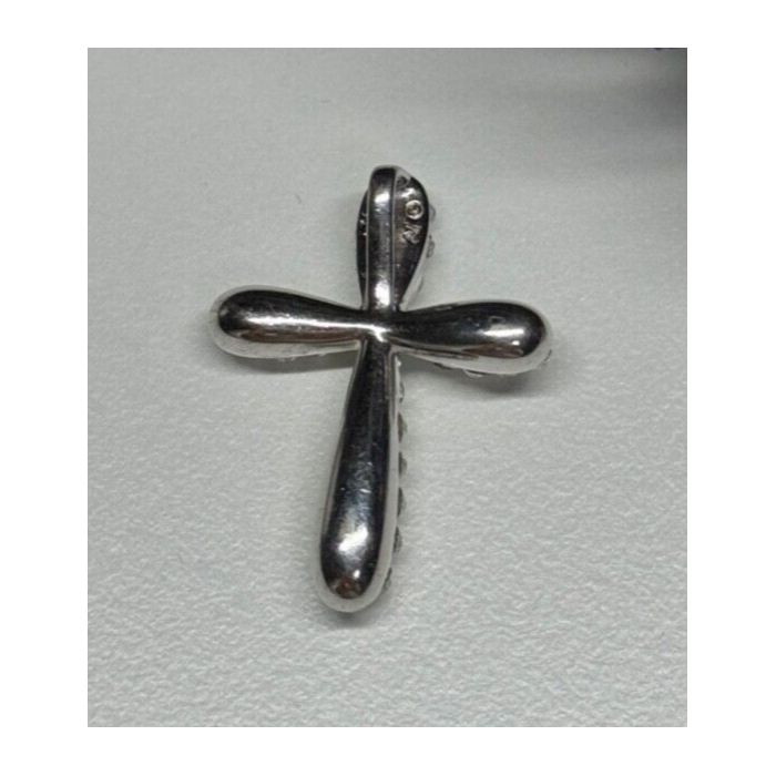 925 Sterling Silver CZ Cross