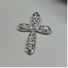 925 Sterling Silver CZ Cross