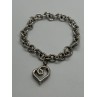 925 STERLING SILVER  DIAMOND HEART KSJ  BRACELET