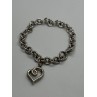 925 STERLING SILVER  DIAMOND HEART KSJ  BRACELET