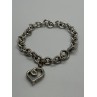 925 STERLING SILVER  DIAMOND HEART KSJ  BRACELET