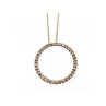 14K YELLOW GOLD DIAMONDS CHAIN WITH PENDANT