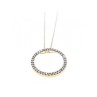14K YELLOW GOLD DIAMONDS CHAIN WITH PENDANT