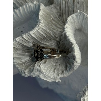 925 Sterling Silver Turquoise Ring Size 5.5