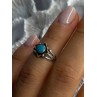 925 Sterling Silver Turquoise Ring Size 5.5