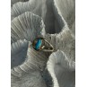 925 Sterling Silver Turquoise Ring Size 5.5