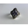Vintage 925 Sterling Silver Amethyst & Marcasites Ring Size 6