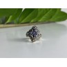 Vintage 925 Sterling Silver Amethyst & Marcasites Ring Size 6