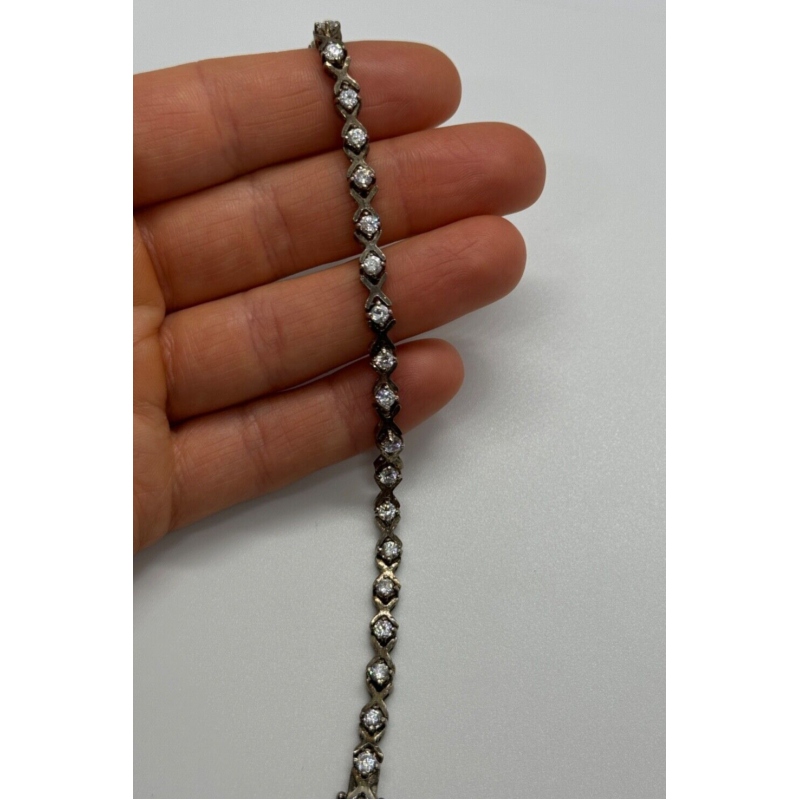 925 STERLING SILVER CZ BRACELET