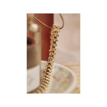 925 STERLING SILVER CITRINE & AMETHYST BRACELET SIZE 7.5 IN