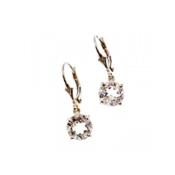 925 Sterling Silver Clear Quartz Earrings