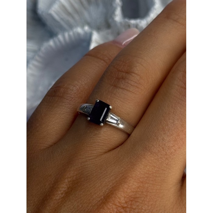 925 Sterling Silver Tourmaline & Beryl Ring Size 8.5