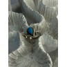 925 Sterling Silver Turquoise Ring Size 4