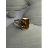 925 Sterling Silver Citrine & Beryl Ring Size 11