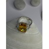925 Sterling Silver Citrine & Beryl Ring Size 11