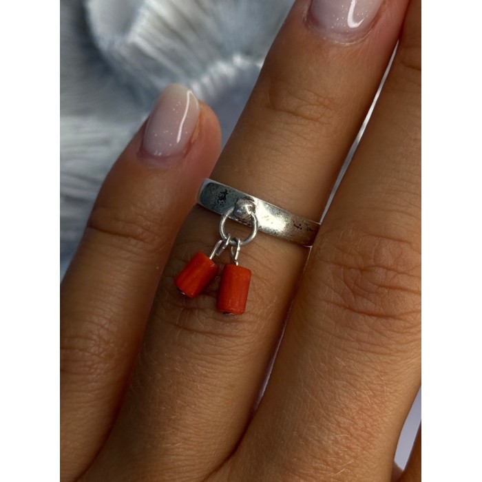 Vintage 925 Sterling Silver Red Agate Ring Sizable Maximum 6