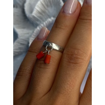 Vintage 925 Sterling Silver Red Agate Ring Sizable Maximum 6