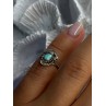 Vintage 925 Sterling Silver Turquoise Ring Size 3