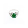 925 Sterling Silver Malachite Ring Size 7