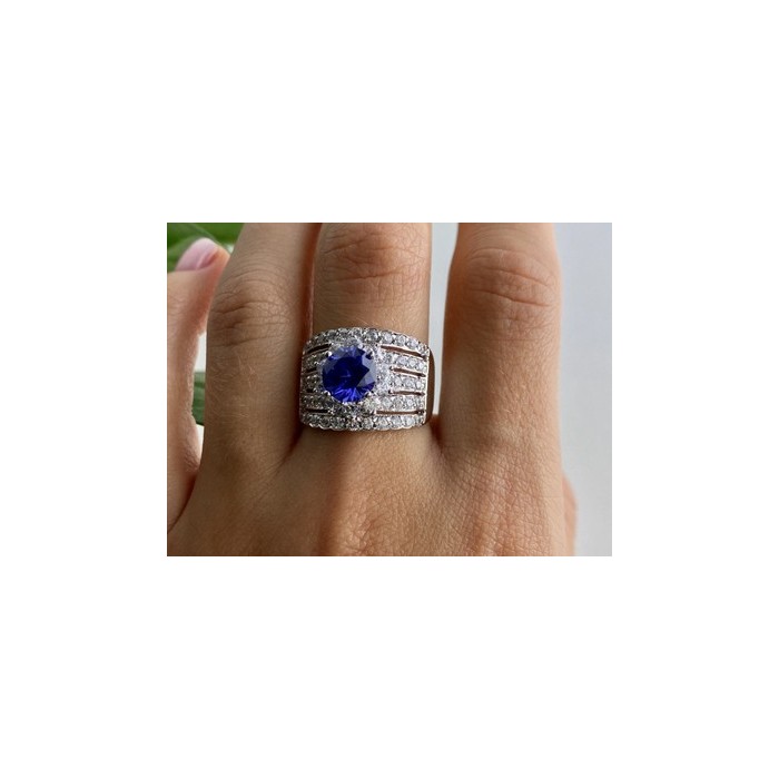 925 STERLING SILVER CZ RING SIZE 10