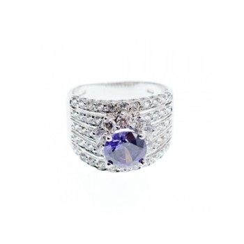 925 STERLING SILVER CZ RING SIZE 10