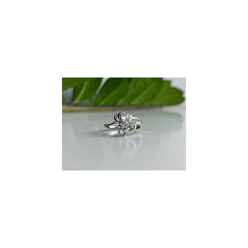 925 Sterling Silver White CZ 