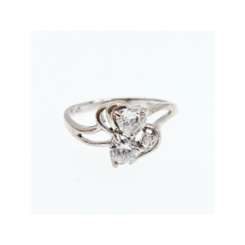 925 Sterling Silver White CZ 