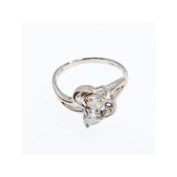 925 Sterling Silver White CZ 