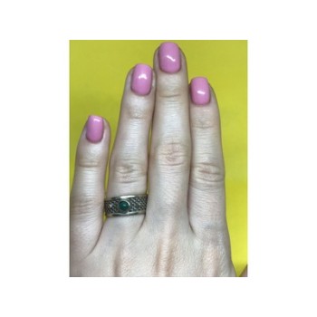 Vintage 925 Sterling Silver Green Nephrite (jade) Ring Size 7.5