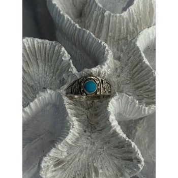Vintage 925 Sterling Silver Turquoise Ring Size 7
