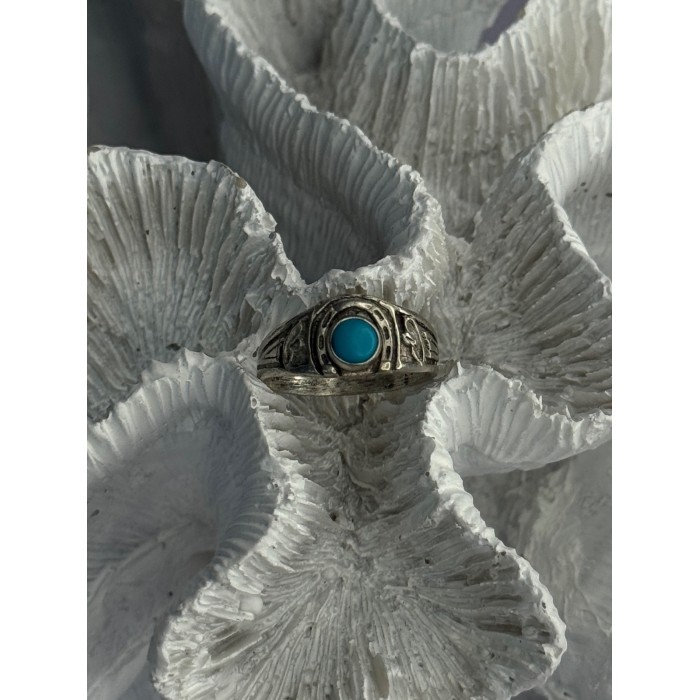 Vintage 925 Sterling Silver Turquoise Ring Size 7
