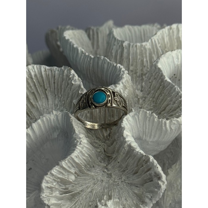 Vintage 925 Sterling Silver Turquoise Ring Size 7