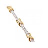 925 STERLING SILVER GOLD PLATED CZ BRACELET SIZE 7.5 IN