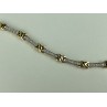 925 STERLING SILVER GOLD PLATED CZ BRACELET SIZE 7.5 IN