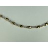 925 STERLING SILVER GOLD PLATED CZ BRACELET SIZE 7.5 IN