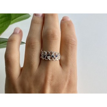 925 Sterling Silver Sapphires 