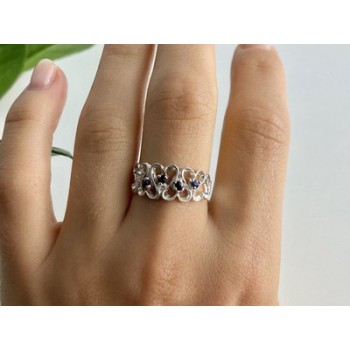 925 Sterling Silver Sapphires 