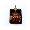 925 Sterling Silver Jewel Stone Enamel Pendant