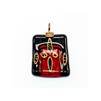 925 Sterling Silver Jewel Stone Enamel Pendant