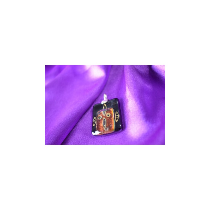 925 Sterling Silver Jewel Stone Enamel Pendant