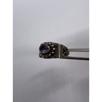 925 Sterling Silver Tourmaline Ring Size 8