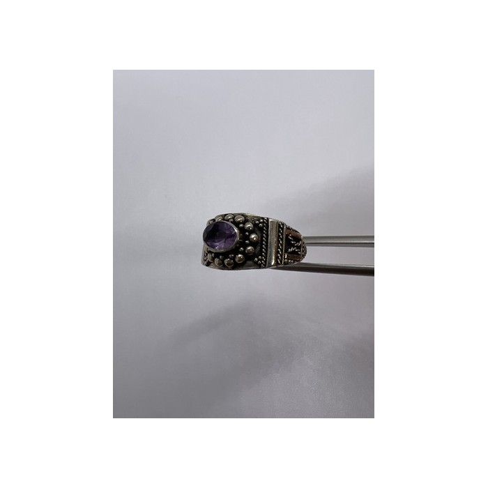 925 Sterling Silver Tourmaline Ring Size 8