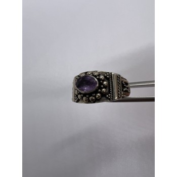925 Sterling Silver Tourmaline Ring Size 8