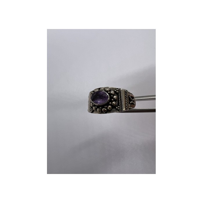 925 Sterling Silver Tourmaline Ring Size 8