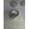 Shiny 925 Sterling Silver Cz Ring Size 10