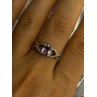 925 Sterling Silver Amethyst Ring Size 9.5
