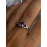925 Sterling Silver Amethyst Ring Size 9.5