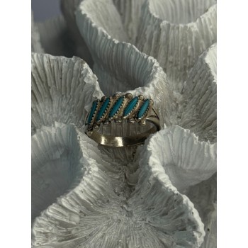 Vintage 925 Sterling Silver Turquoise Ring Size 6